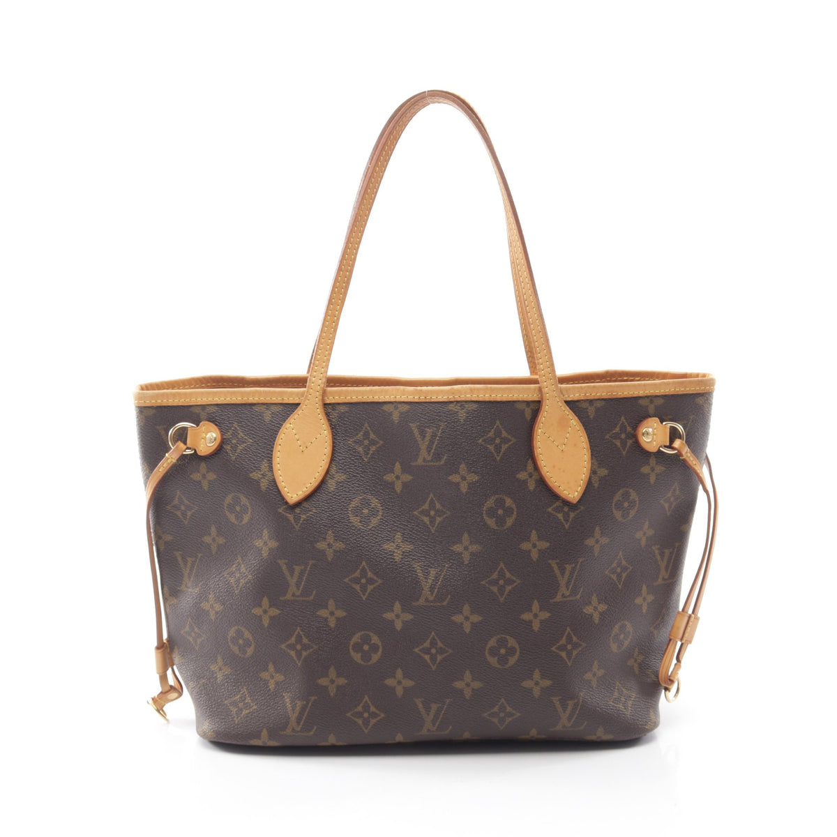 ネヴァーフルPM モノグラム ハンドバッグ トートバッグ PVC レザー ブラウン ルイヴィトン バッグ LOUIS VUITTON
