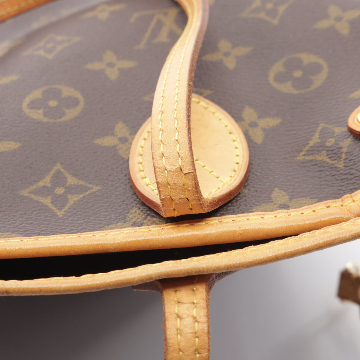 ネヴァーフルPM モノグラム ハンドバッグ トートバッグ PVC レザー ブラウン ルイヴィトン バッグ LOUIS VUITTON