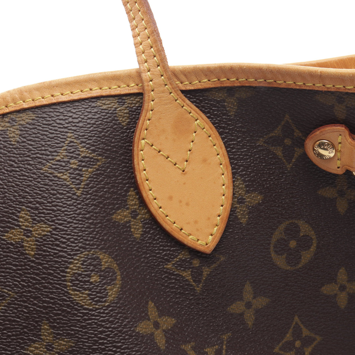 ネヴァーフルPM モノグラム ハンドバッグ トートバッグ PVC レザー ブラウン ルイヴィトン バッグ LOUIS VUITTON