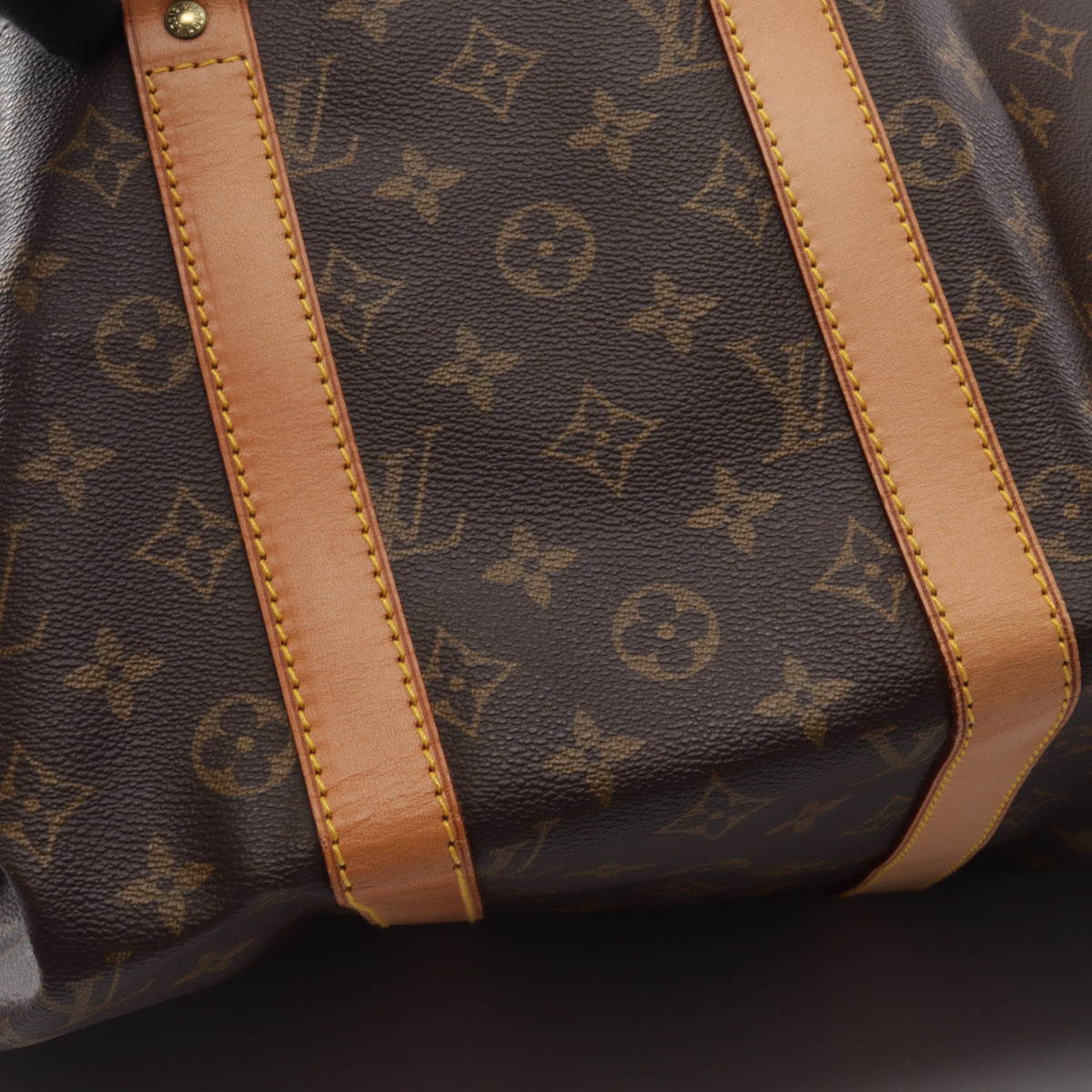 キーポル45 モノグラム ボストンバッグ PVC レザー ブラウン ルイヴィトン バッグ LOUIS VUITTON