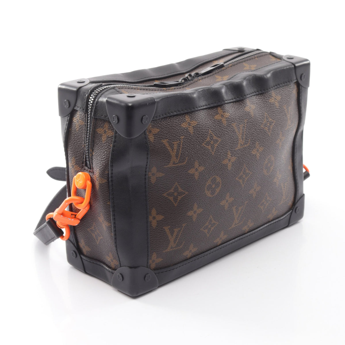 ソフトトランク モノグラムソーラーレイ ショルダーバッグ PVC レザー ブラウン ブラック ルイヴィトン バッグ LOUIS VUITTON