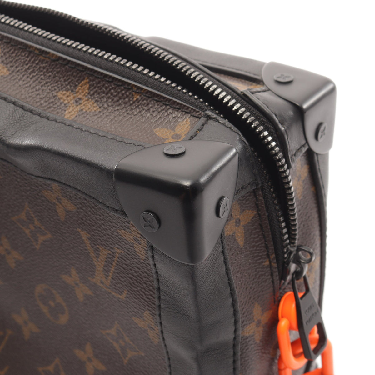 ソフトトランク モノグラムソーラーレイ ショルダーバッグ PVC レザー ブラウン ブラック ルイヴィトン バッグ LOUIS VUITTON