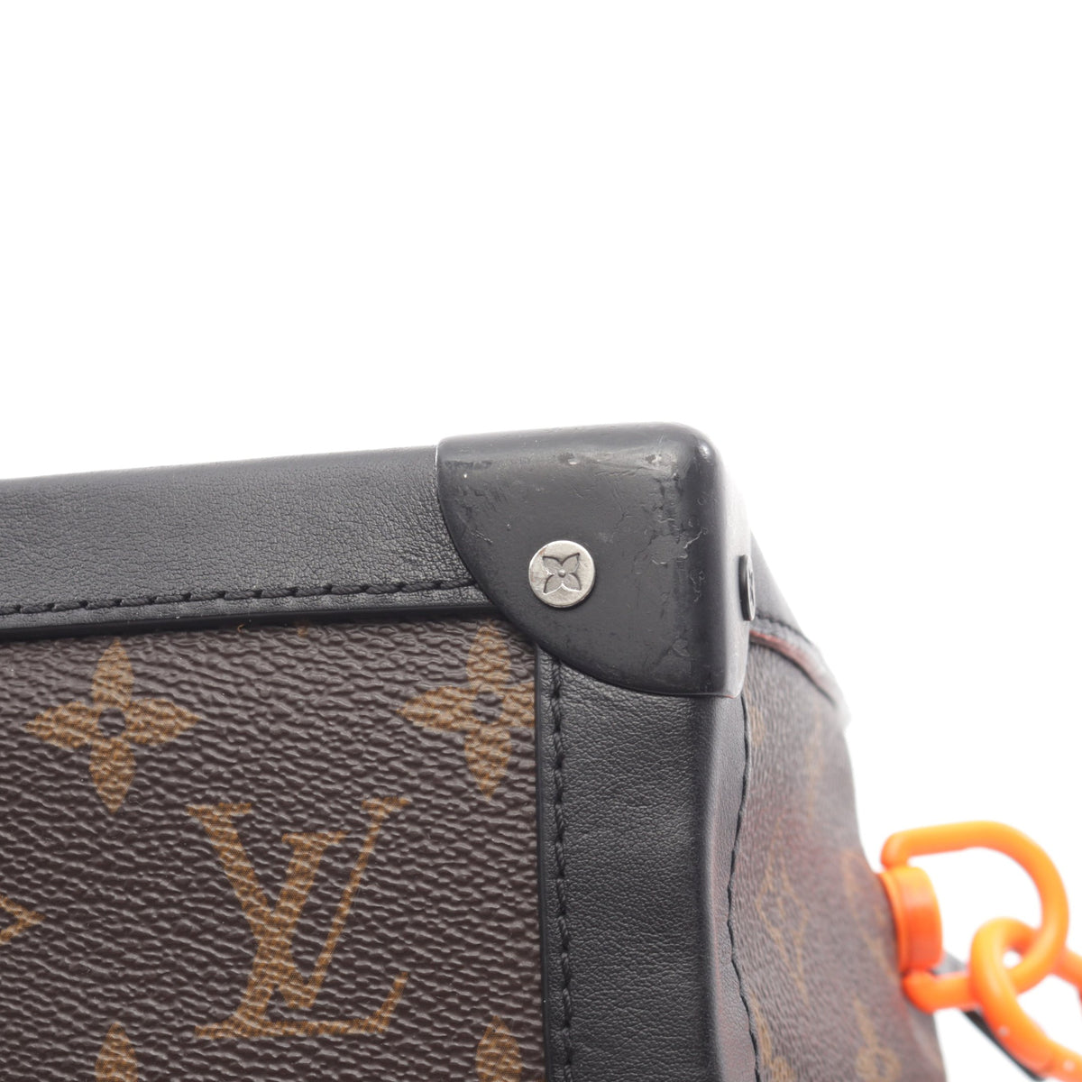ソフトトランク モノグラムソーラーレイ ショルダーバッグ PVC レザー ブラウン ブラック ルイヴィトン バッグ LOUIS VUITTON