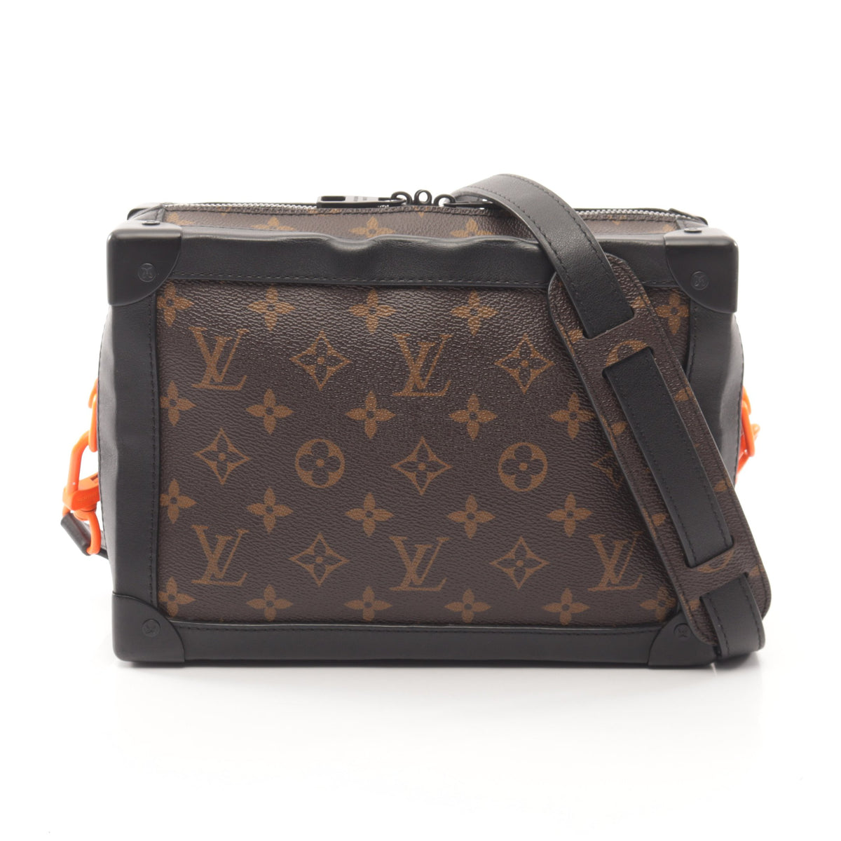 ソフトトランク モノグラムソーラーレイ ショルダーバッグ PVC レザー ブラウン ブラック ルイヴィトン バッグ LOUIS VUITTON
