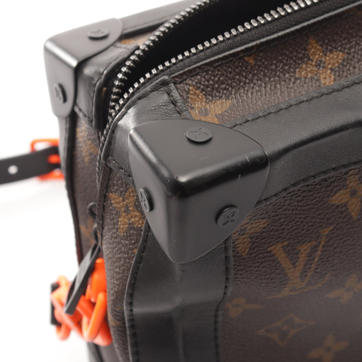 ソフトトランク モノグラムソーラーレイ ショルダーバッグ PVC レザー ブラウン ブラック ルイヴィトン バッグ LOUIS VUITTON