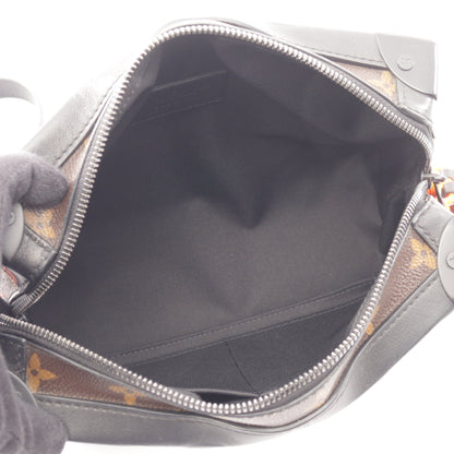 ソフトトランク モノグラムソーラーレイ ショルダーバッグ PVC レザー ブラウン ブラック ルイヴィトン バッグ LOUIS VUITTON