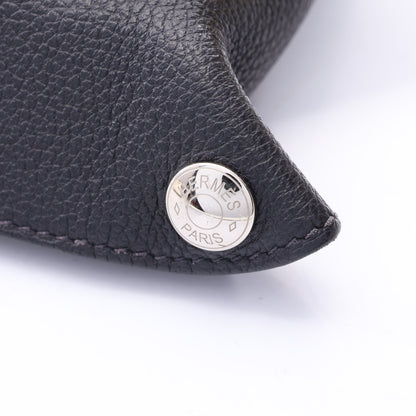 ヴィド ポッシュ キャバン ジョーヌナプル ショルダーバッグ トゴ ダークネイビー シルバー金具 B刻印 エルメス バッグ HERMES