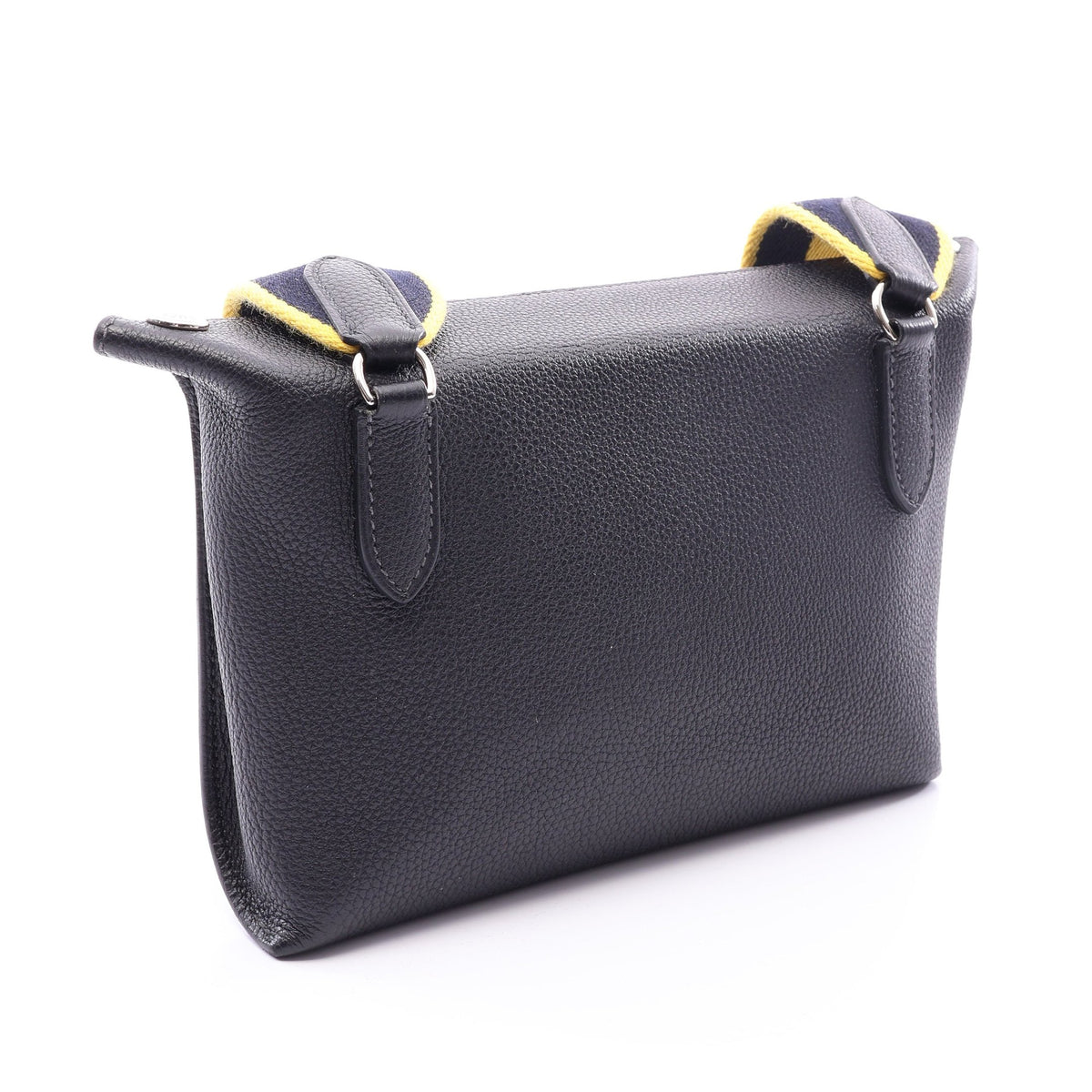 ヴィド ポッシュ キャバン ジョーヌナプル ショルダーバッグ トゴ ダークネイビー シルバー金具 B刻印 エルメス バッグ HERMES