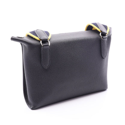 ヴィド ポッシュ キャバン ジョーヌナプル ショルダーバッグ トゴ ダークネイビー シルバー金具 B刻印 エルメス バッグ HERMES
