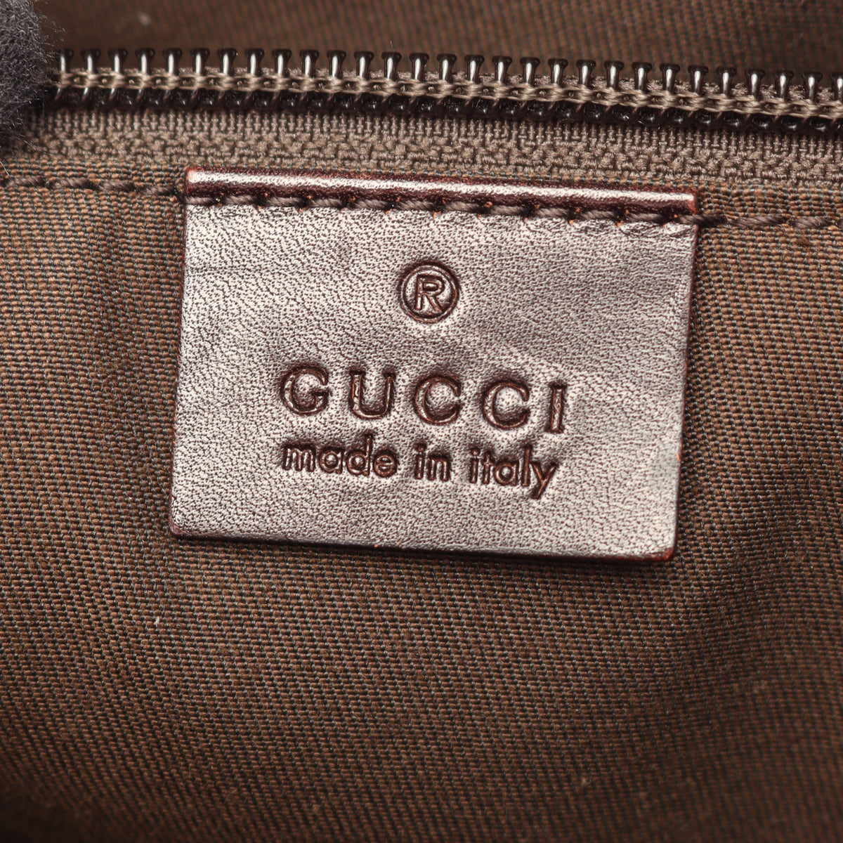ディアマンテ ハンドバッグ トートバッグ PVC レザー ダークブラウン グッチ バッグ GUCCI