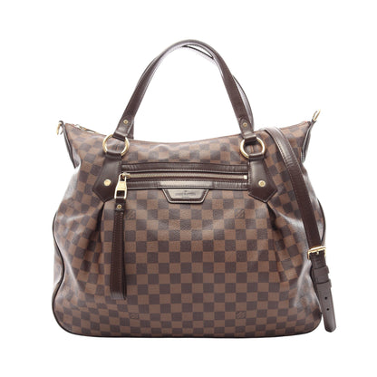 イーヴォラGM ダミエエベヌ 2WAY ハンドバッグ PVC レザー ブラウン ルイヴィトン バッグ LOUIS VUITTON