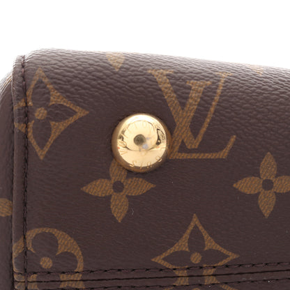 ヴィーナス モノグラム スリーズ 2WAY ハンドバッグ PVC レザー ブラウン レッド ルイヴィトン バッグ LOUIS VUITTON
