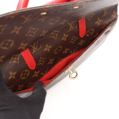 ヴィーナス モノグラム スリーズ 2WAY ハンドバッグ PVC レザー ブラウン レッド ルイヴィトン バッグ LOUIS VUITTON