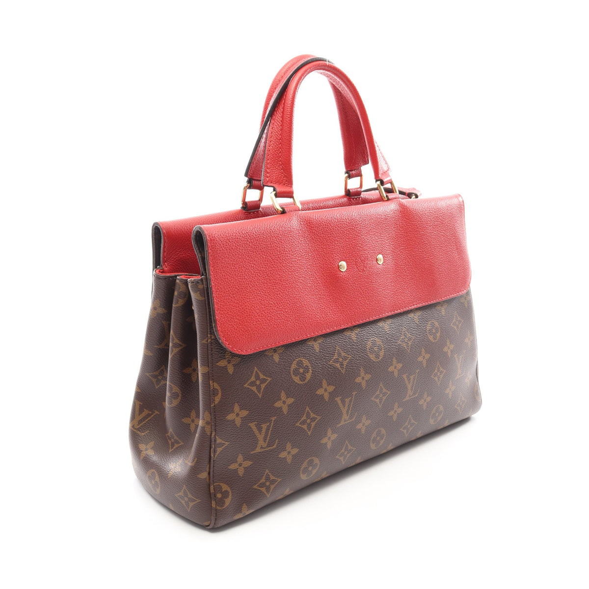 ヴィーナス モノグラム スリーズ 2WAY ハンドバッグ PVC レザー ブラウン レッド ルイヴィトン バッグ LOUIS VUITTON