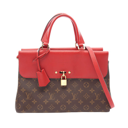 ヴィーナス モノグラム スリーズ 2WAY ハンドバッグ PVC レザー ブラウン レッド ルイヴィトン バッグ LOUIS VUITTON