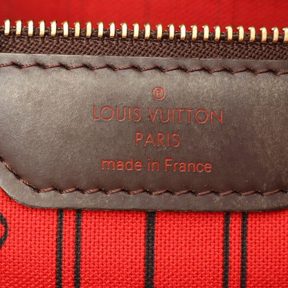 ネヴァーフルMM ダミエエベヌ ショルダーバッグ トートバッグ PVC レザー ブラウン ルイヴィトン バッグ LOUIS VUITTON