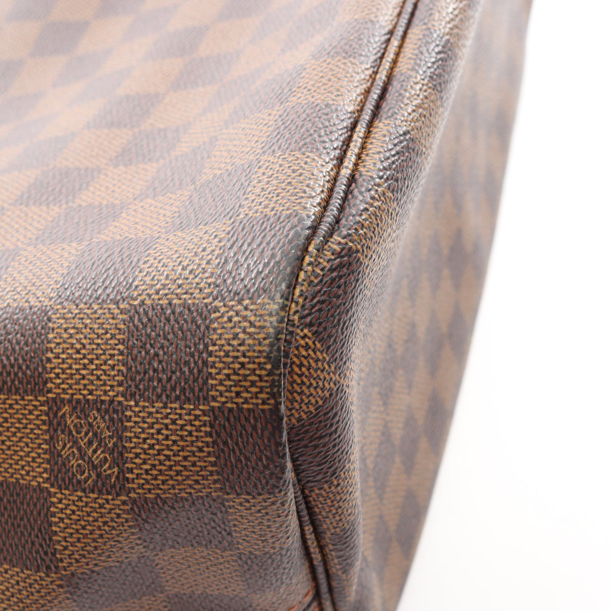 ネヴァーフルMM ダミエエベヌ ショルダーバッグ トートバッグ PVC レザー ブラウン ルイヴィトン バッグ LOUIS VUITTON