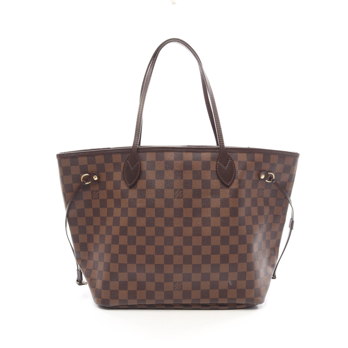 ネヴァーフルMM ダミエエベヌ ショルダーバッグ トートバッグ PVC レザー ブラウン ルイヴィトン バッグ LOUIS VUITTON