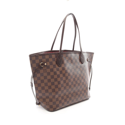 ネヴァーフルMM ダミエエベヌ ショルダーバッグ トートバッグ PVC レザー ブラウン ルイヴィトン バッグ LOUIS VUITTON