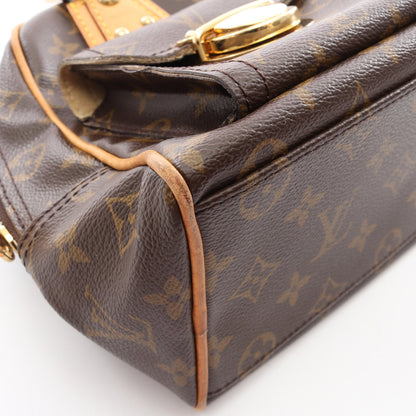 マンハッタンPM モノグラム ハンドバッグ PVC レザー ブラウン ルイヴィトン バッグ LOUIS VUITTON