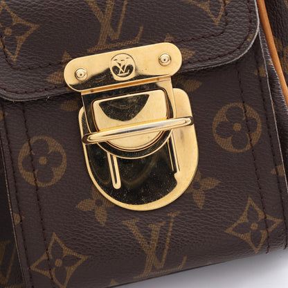 マンハッタンPM モノグラム ハンドバッグ PVC レザー ブラウン ルイヴィトン バッグ LOUIS VUITTON