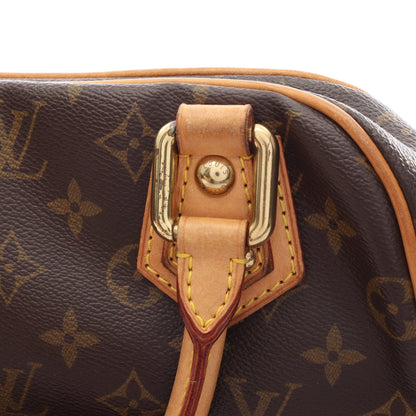 マンハッタンPM モノグラム ハンドバッグ PVC レザー ブラウン ルイヴィトン バッグ LOUIS VUITTON