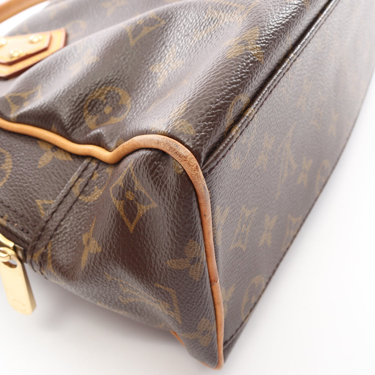 マンハッタンPM モノグラム ハンドバッグ PVC レザー ブラウン ルイヴィトン バッグ LOUIS VUITTON