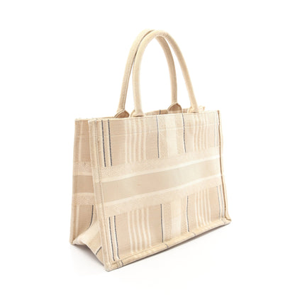 BOOK TOTE ブックトート ミディアム ハンドバッグ トートバッグ キャンバス ベージュ アイボリー ブラック クリスチャンディオール バッグ Christian Dior