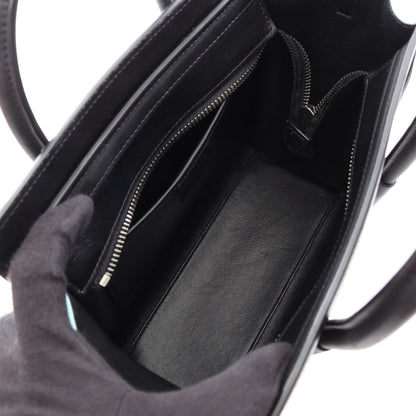 ラゲージ ナノショッパー 2WAY ハンドバッグ レザー パイソン ライトブルー ブラック セリーヌ バッグ CELINE
