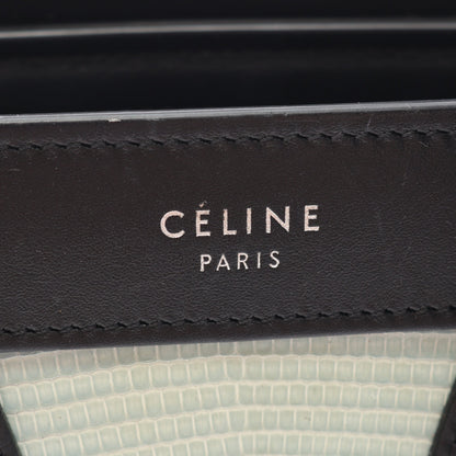 ラゲージ ナノショッパー 2WAY ハンドバッグ レザー パイソン ライトブルー ブラック セリーヌ バッグ CELINE