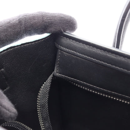 ラゲージ ナノショッパー 2WAY ハンドバッグ レザー パイソン ライトブルー ブラック セリーヌ バッグ CELINE