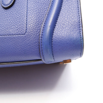 ラゲージ ミニショッパー ハンドバッグ レザー ブルー セリーヌ バッグ CELINE