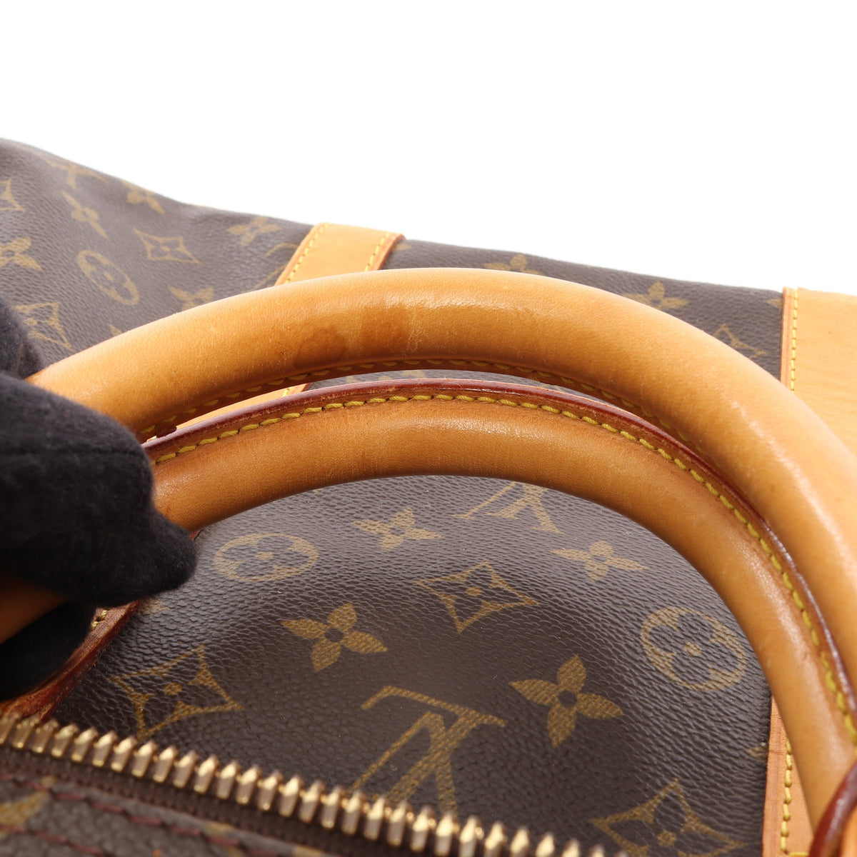 キーポル バンドリエール55 モノグラム 2WAY ボストンバッグ PVC レザー ブラウン ルイヴィトン バッグ LOUIS VUITTON