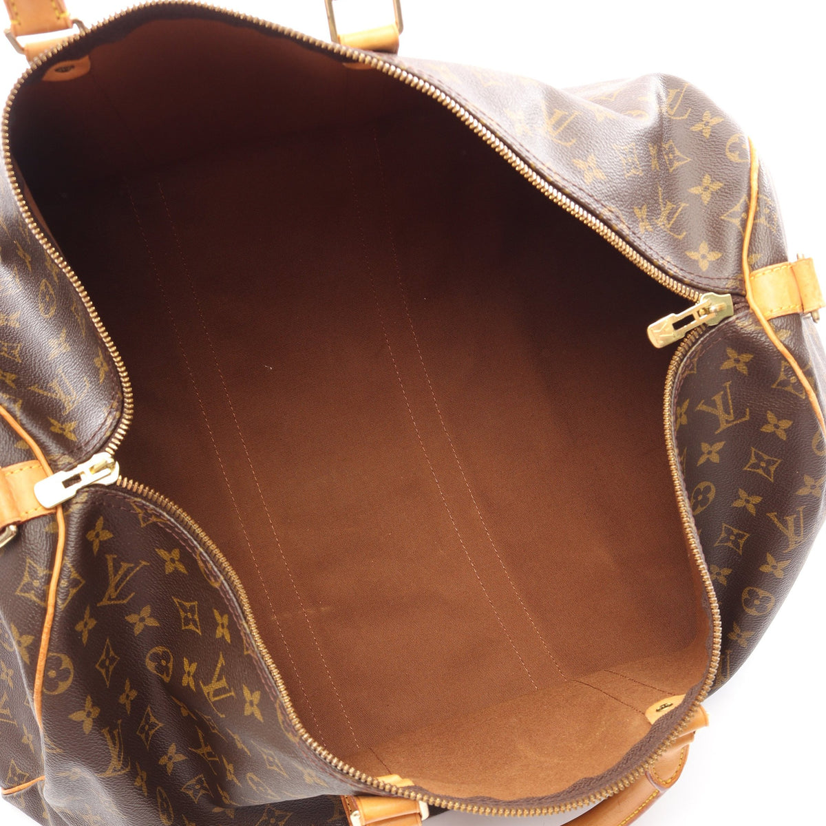 キーポル バンドリエール55 モノグラム 2WAY ボストンバッグ PVC レザー ブラウン ルイヴィトン バッグ LOUIS VUITTON