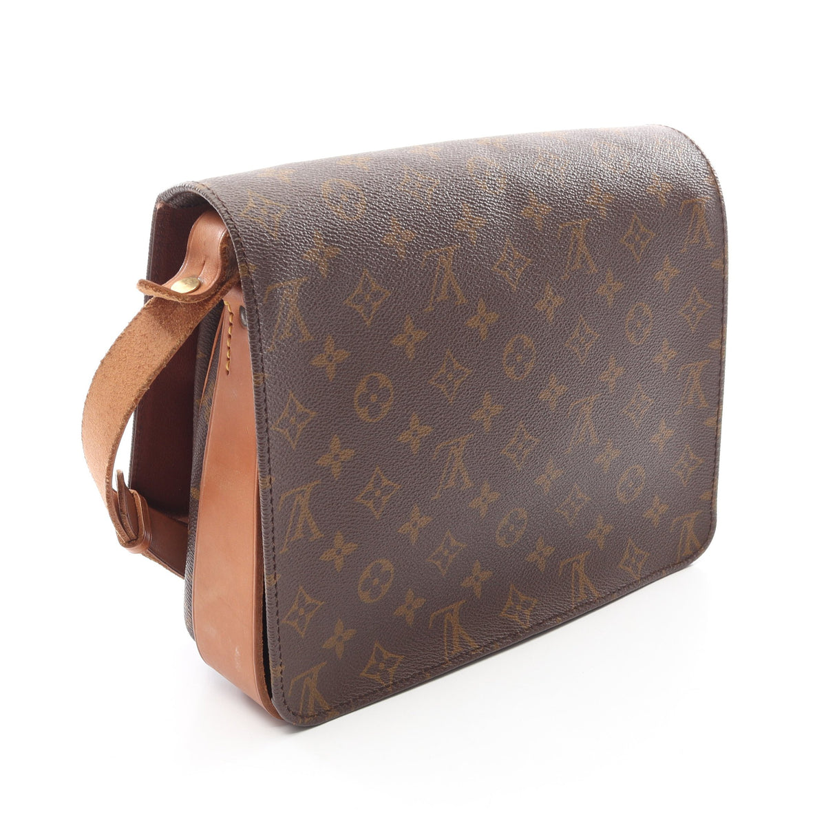 カルトシエールGM モノグラム ショルダーバッグ PVC レザー ブラウン ルイヴィトン バッグ LOUIS VUITTON