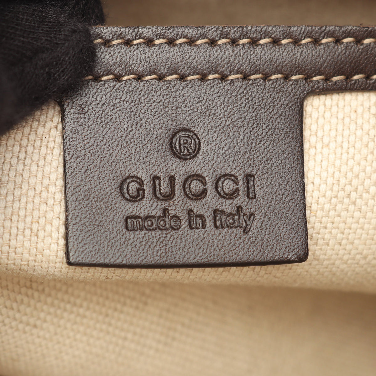 GGスプリーム ショルダーバッグ PVC レザー ベージュ ダークブラウン グッチ バッグ GUCCI