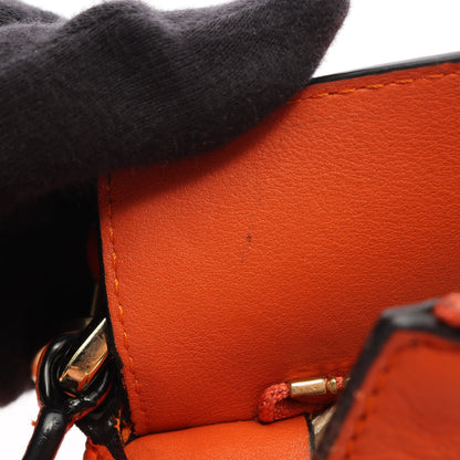 パズルバッグ ミディアム 2WAY ハンドバッグ レザー オレンジ ロエベ バッグ LOEWE