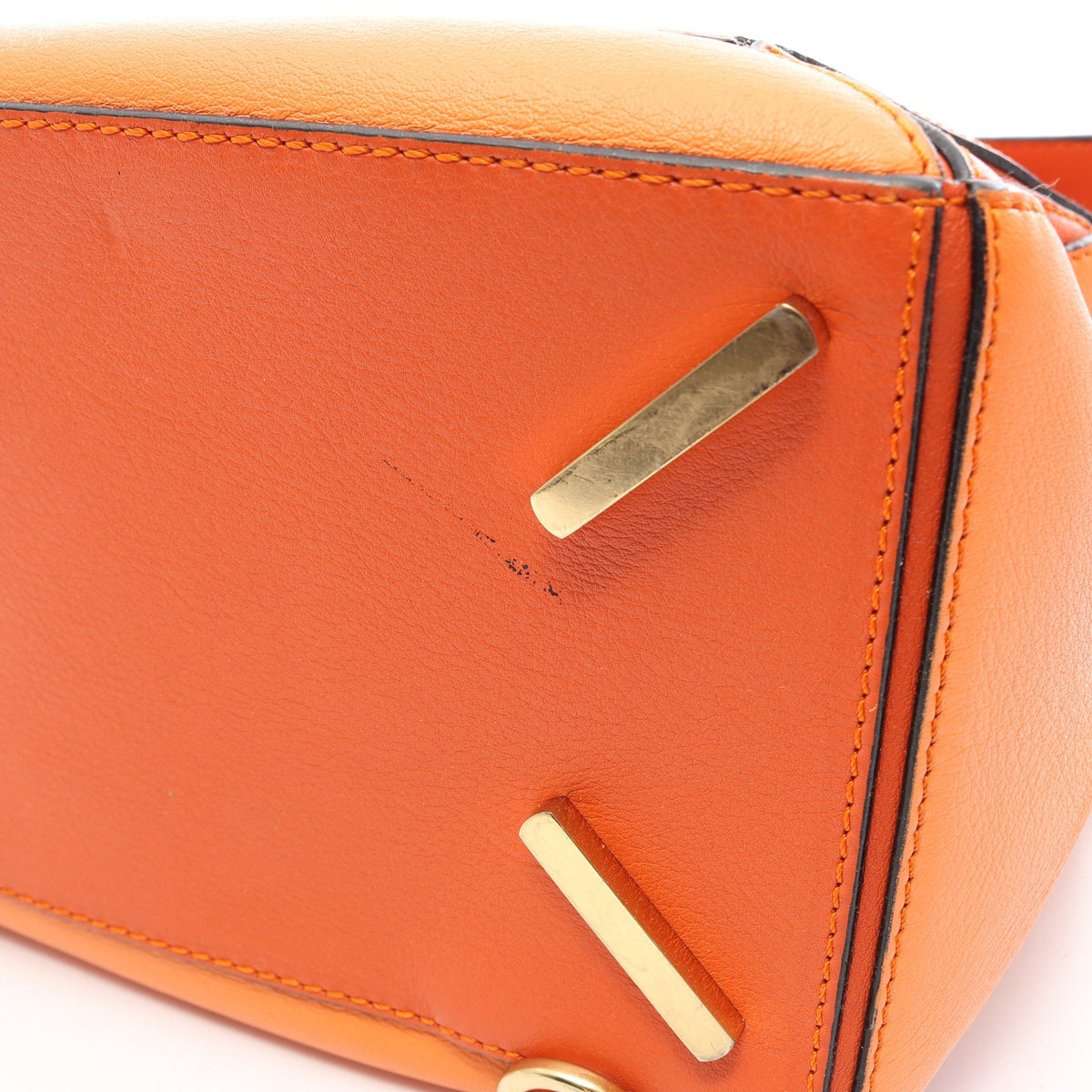 パズルバッグ ミディアム 2WAY ハンドバッグ レザー オレンジ ロエベ バッグ LOEWE