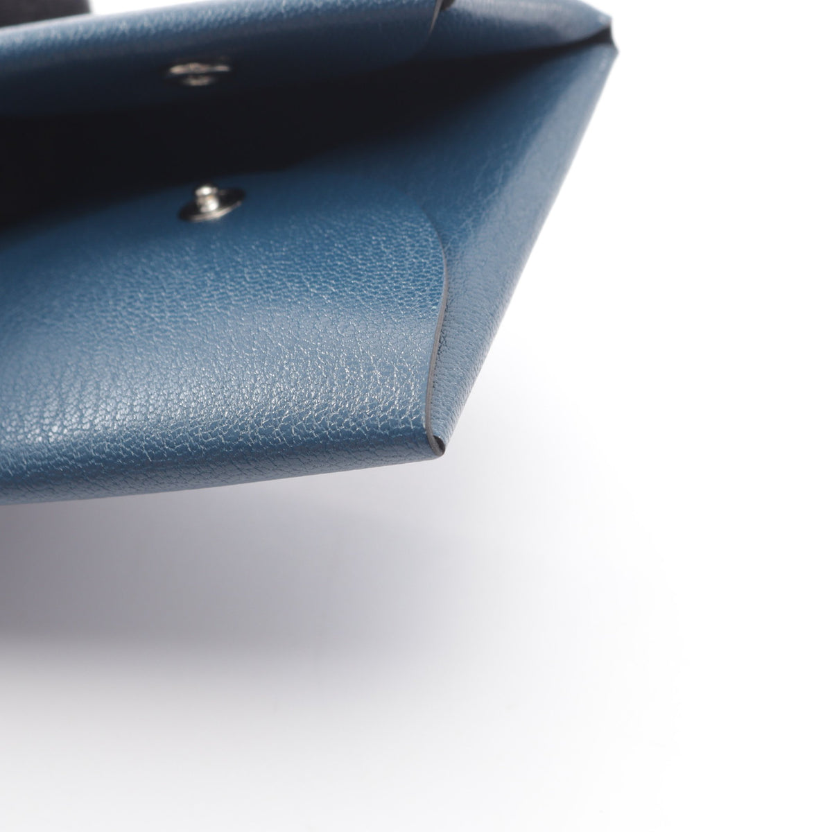 バスティア ディープブルー コインケース シェーブル ダークブルー シルバー金具 U刻印 エルメス 財布・小物 HERMES