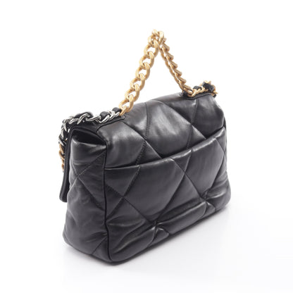 19 ディズヌフ マトラッセ コンビ金具 2WAY チェーンショルダーバッグ ラムスキン ブラック シャネル バッグ CHANEL