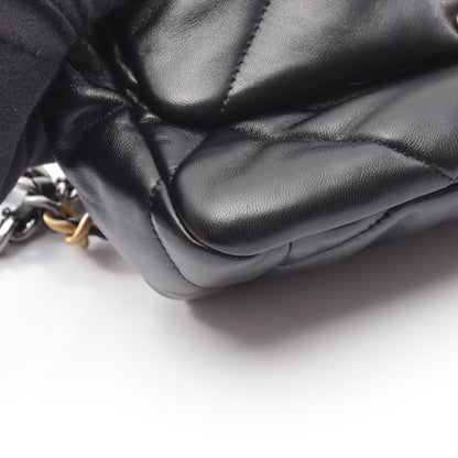 19 ディズヌフ マトラッセ コンビ金具 2WAY チェーンショルダーバッグ ラムスキン ブラック シャネル バッグ CHANEL