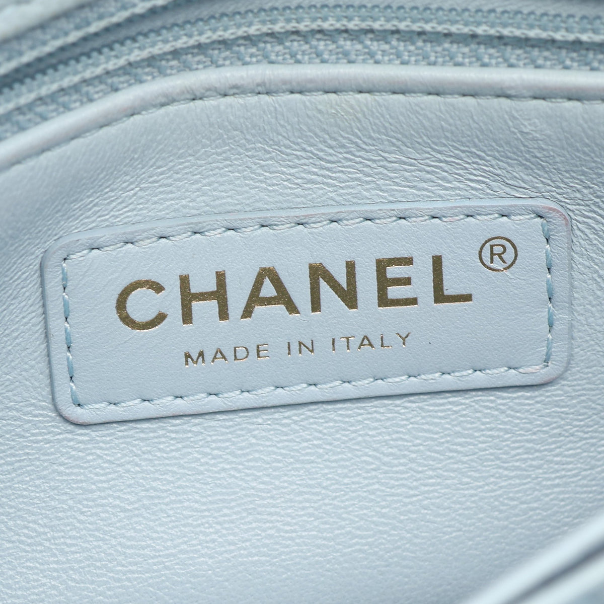 ココハンドル フラップ マトラッセ 2WAY ハンドバッグ キャビアスキン ライトブルー ゴールド金具 シャネル バッグ CHANEL