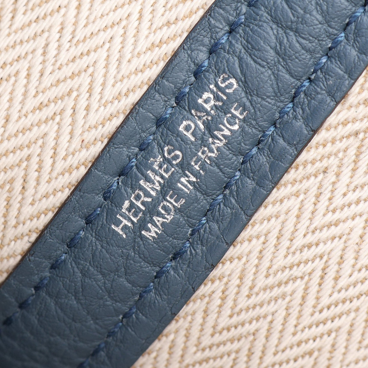 ネオガーデン23 ブルートンペット ハンドバッグ ネゴンダ ブルーグレー シルバー金具 G刻印 エルメス バッグ HERMES