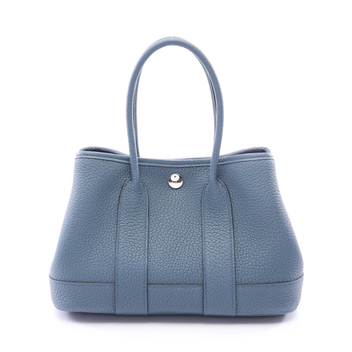 ネオガーデン23 ブルートンペット ハンドバッグ ネゴンダ ブルーグレー シルバー金具 G刻印 エルメス バッグ HERMES