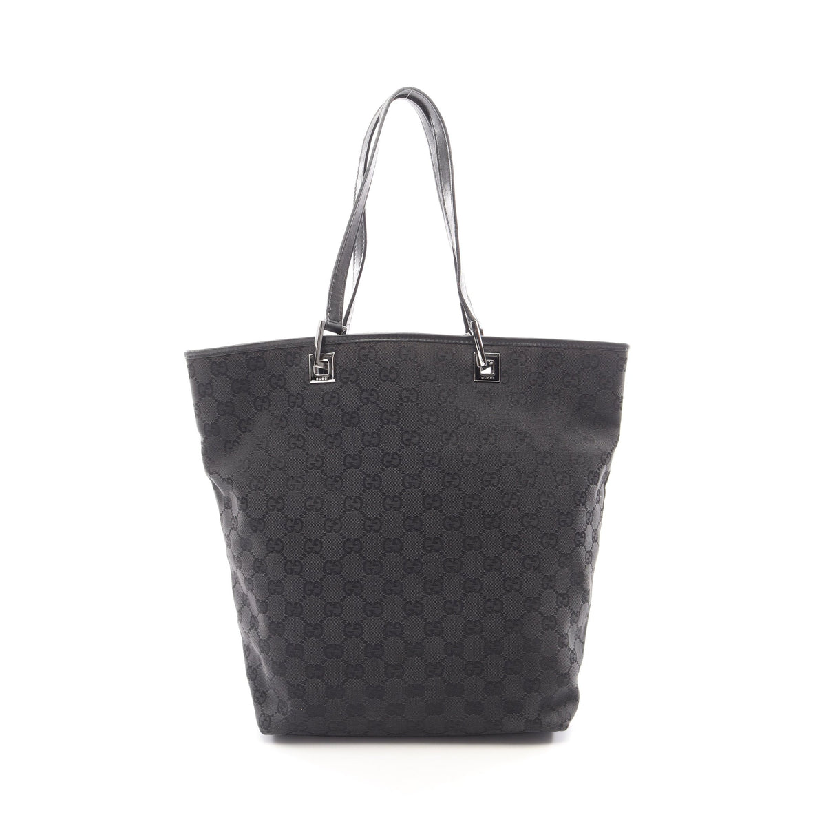 GGキャンバス ショルダーバッグ トートバッグ キャンバス レザー ブラック グッチ バッグ GUCCI