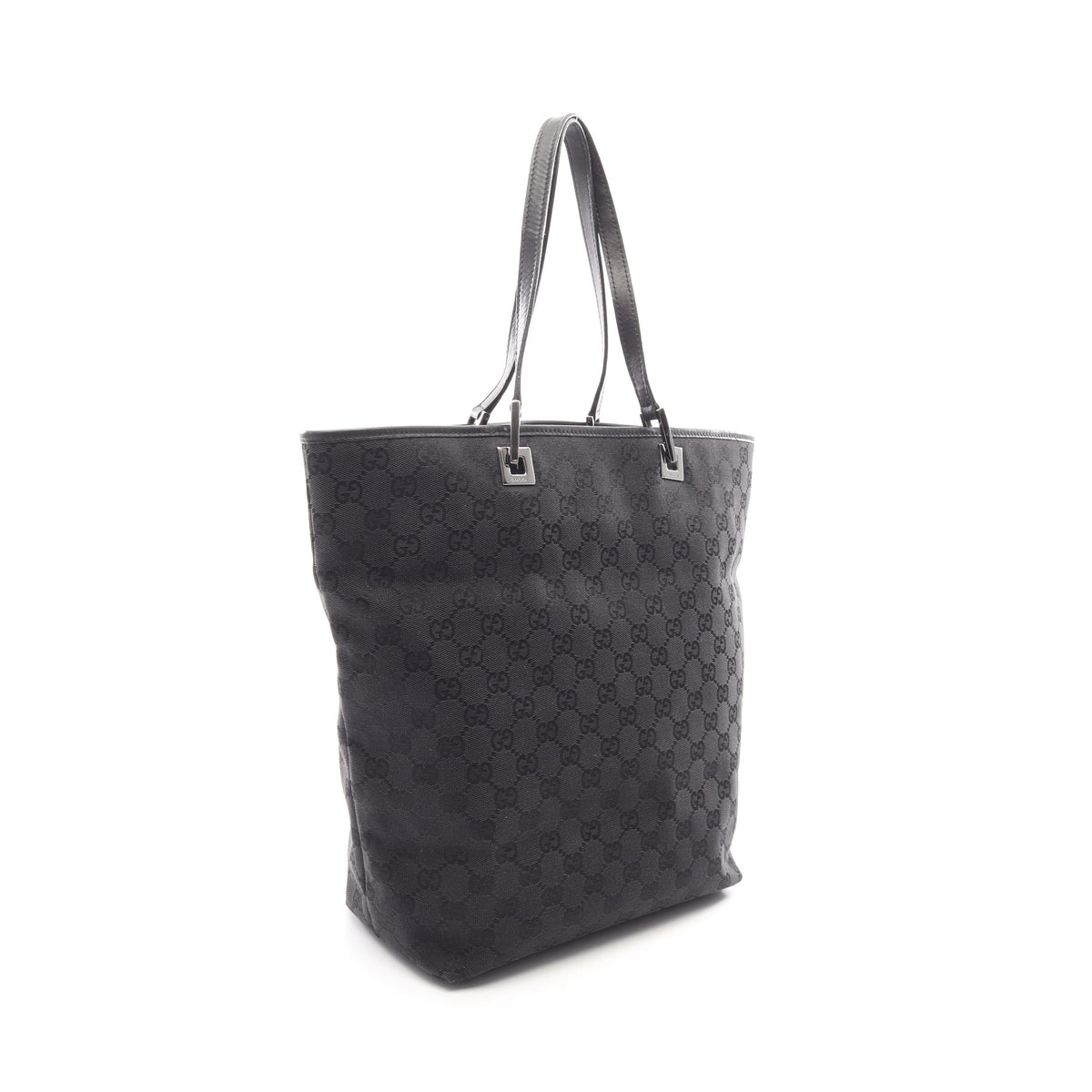GGキャンバス ショルダーバッグ トートバッグ キャンバス レザー ブラック グッチ バッグ GUCCI