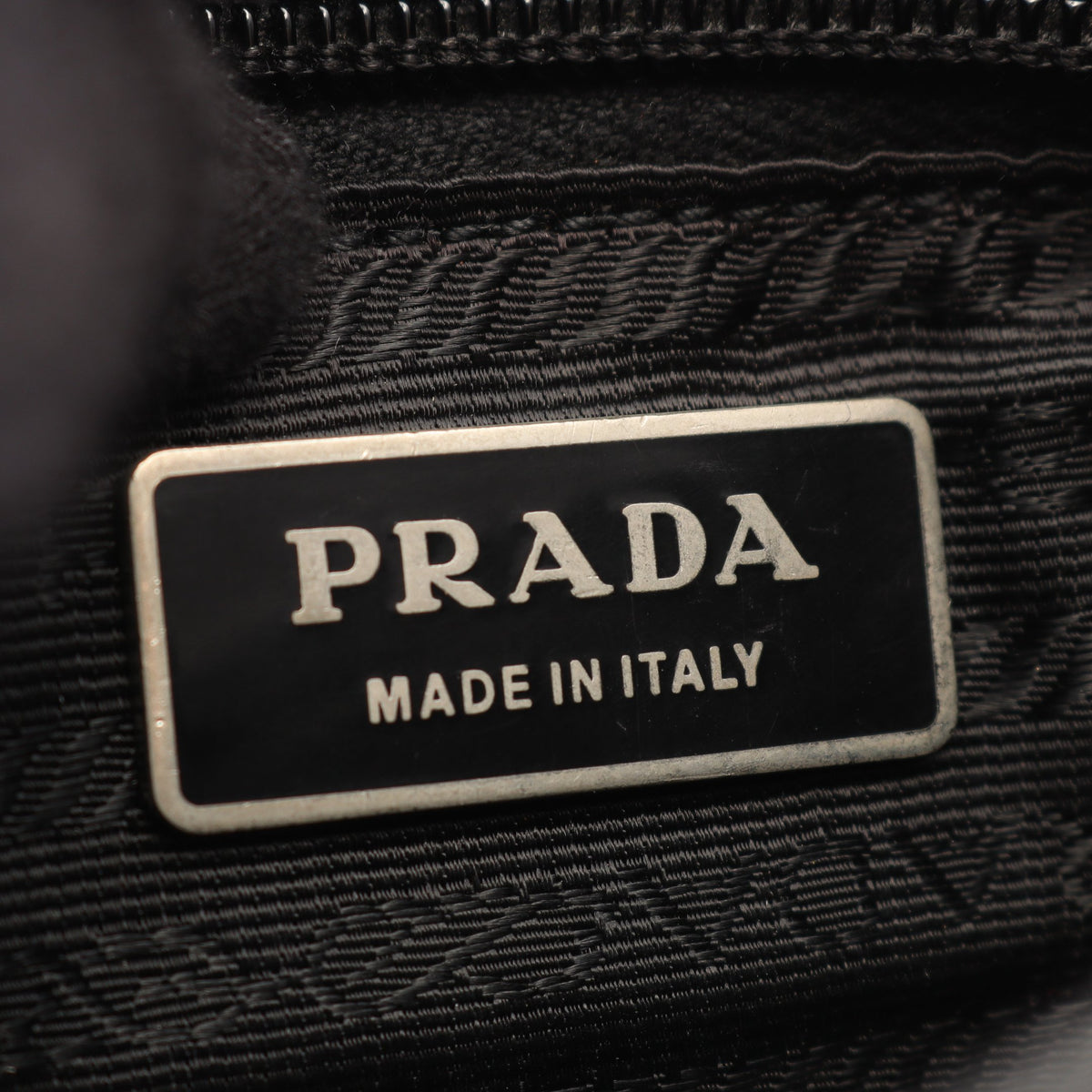 ショルダーバッグ ナイロン サフィアーノレザー ブラック プラダ バッグ PRADA