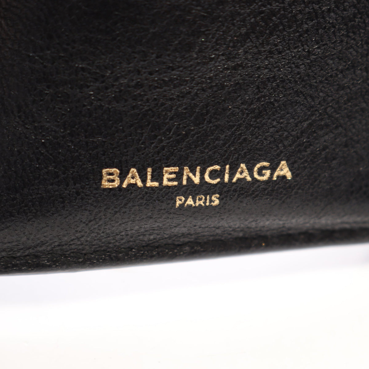 ペーパーミニウォレット 三つ折り財布 レザー ブラック ホワイト バレンシアガ 財布・小物 BALENCIAGA