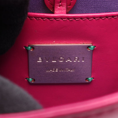 セルペンティ フォーエバー チェーンショルダーバッグ ガルーシャ レザー ピンク ピンクパープル ブルガリ バッグ BVLGARI