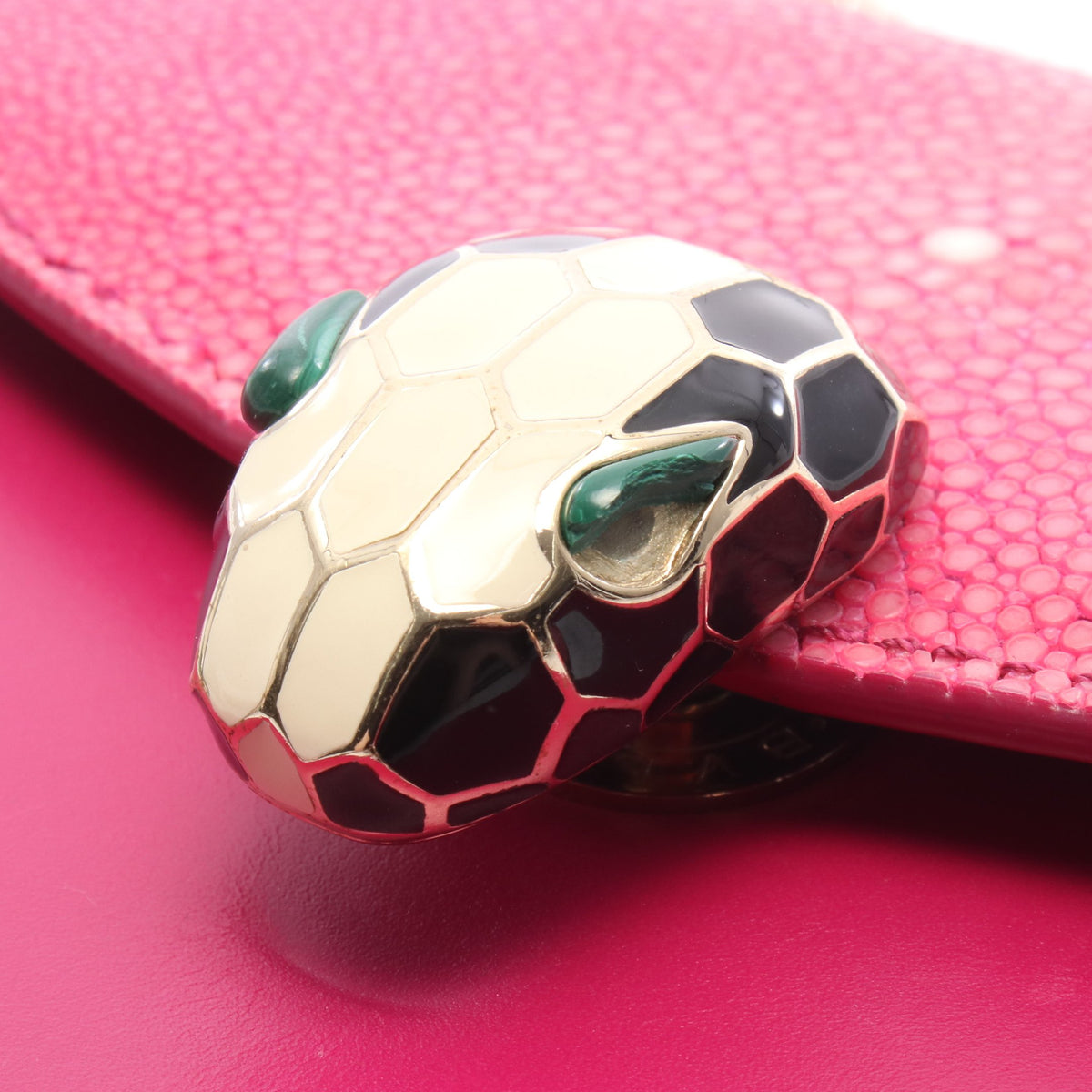 セルペンティ フォーエバー チェーンショルダーバッグ ガルーシャ レザー ピンク ピンクパープル ブルガリ バッグ BVLGARI